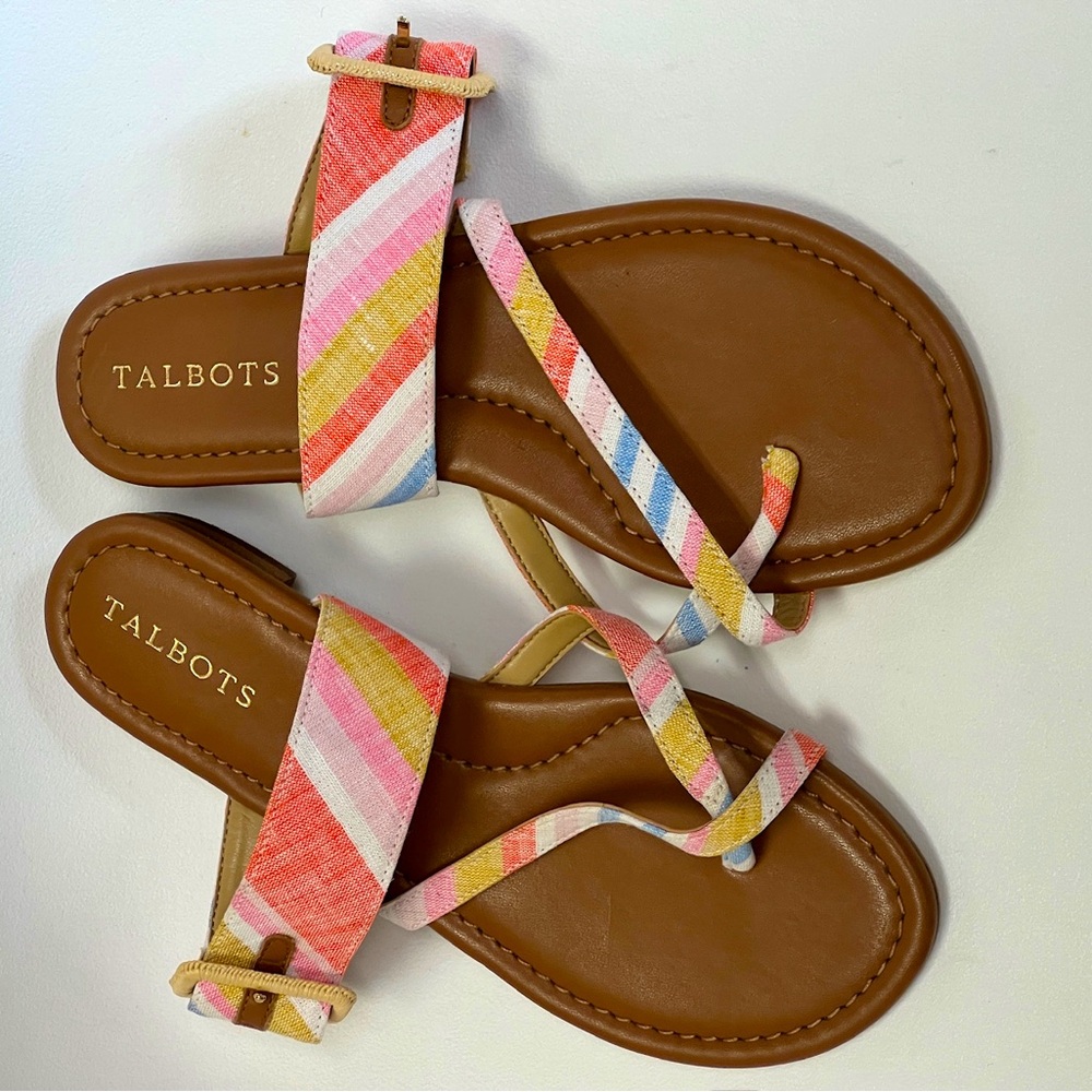 New Talbots Slide Sandals with buckle